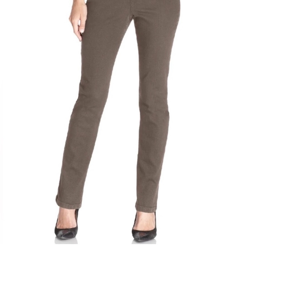 Style & Co. 16PS Slim Leg High Tummy Control Jeans in Gray, Olive, Taupe & Teal